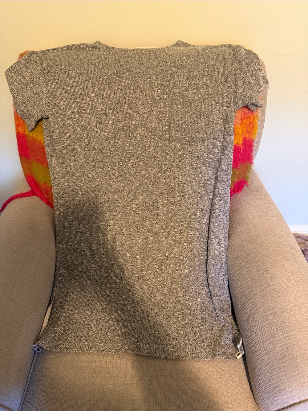 Roots Grey Knit Midi Dress- NWOT
